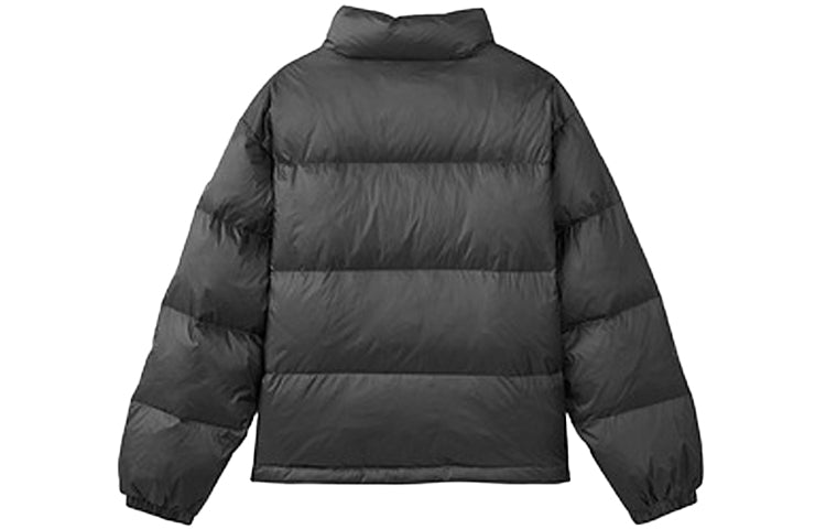 (WMNS) Skechers Short Down Jacket 'Black Blue White' L421W040