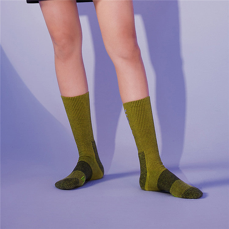 PUMA Fleece Lined Long Sock 3 Pair 'Green' 100002546-004