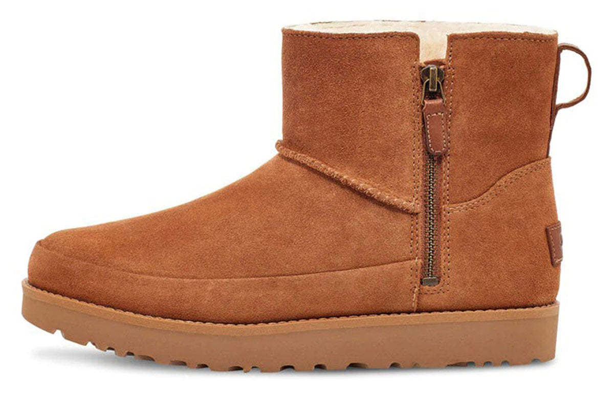 (WMNS) UGG Classic Zip Mini Suede 1113590-CHE