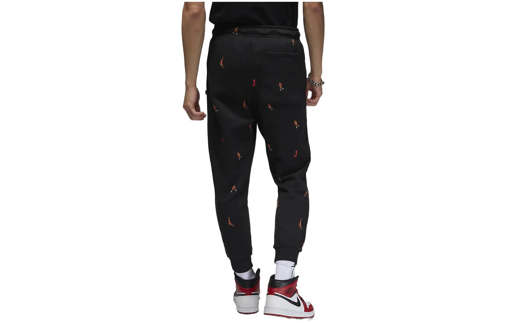 Air Jordan Brand Knit Bundle Feet Sports Pants Men's Black DV9391-010