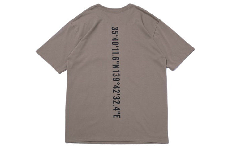 Men's WTAPS Gps 02 Spot Tee Alphabet Short Sleeve Round Neck Cream Yellow 201PCDT-ST09S-BEIGE