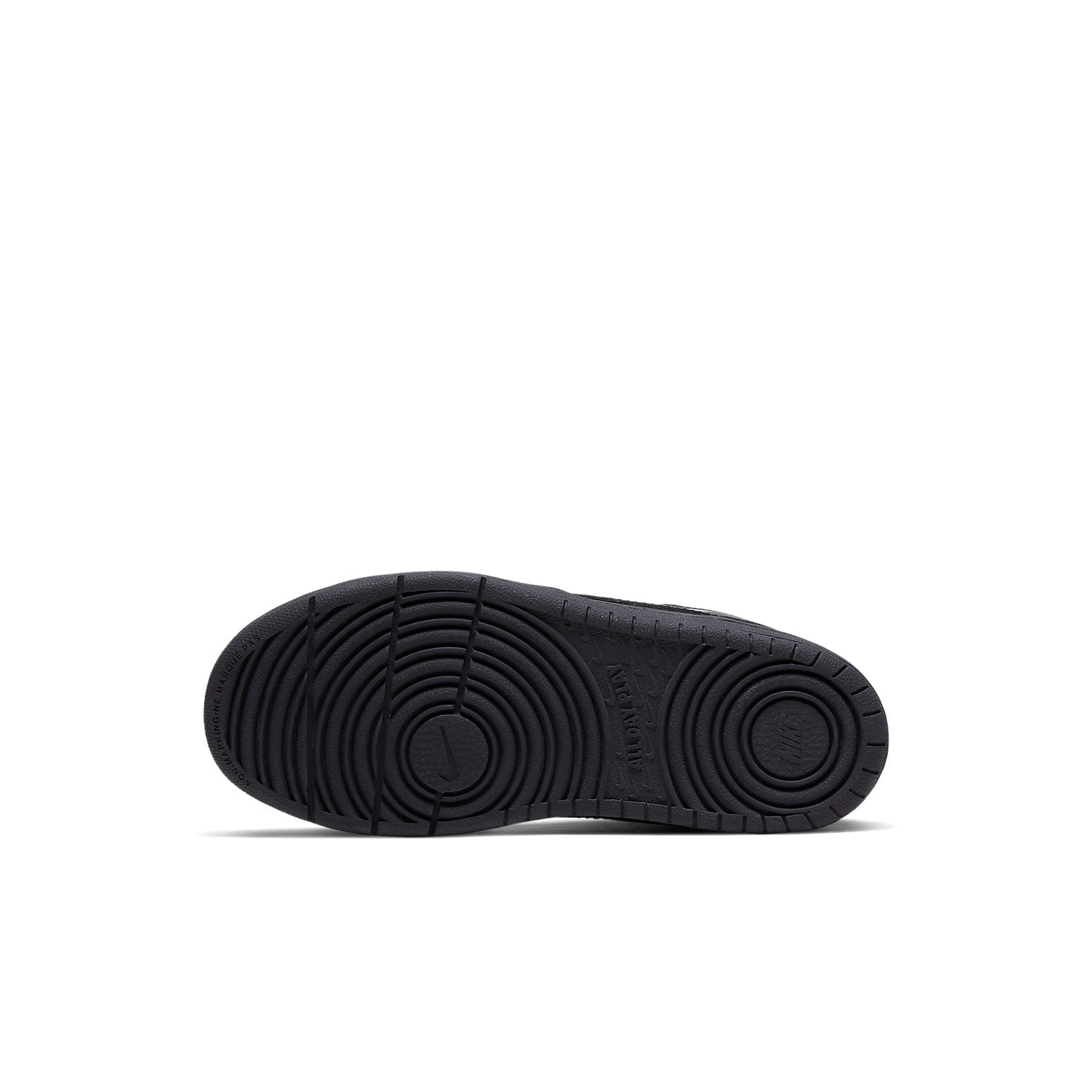 (PS) Nike Court Borough Mid 2Velcro 'Triple Balck' CD7783-001