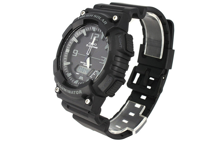 CASIO Sports Solar Powered Mens Black Analog/Digital Combo AQ-S810W-1A
