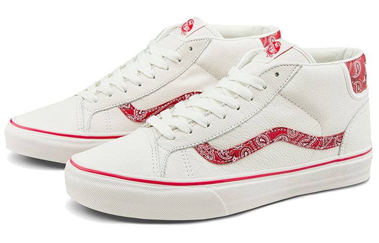 Vans Mid Skool 37 'Sport Paisley - White Red' VN0A3TKF915