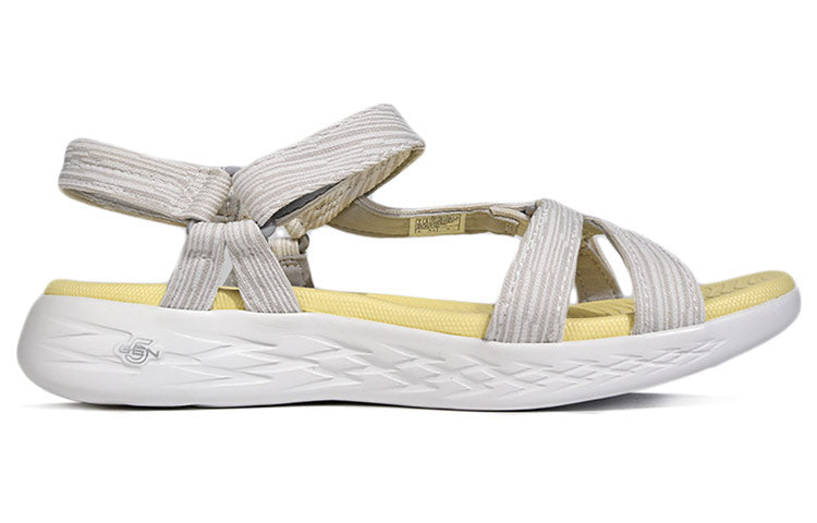 (WMNS) Skechers Cozy Lightweight Casual Sandals Beige 15319-GYYL