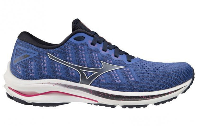 (WMNS) Mizuno Wave Rider 25 Waveknit Super Wide 'Blue White' J1GD217702