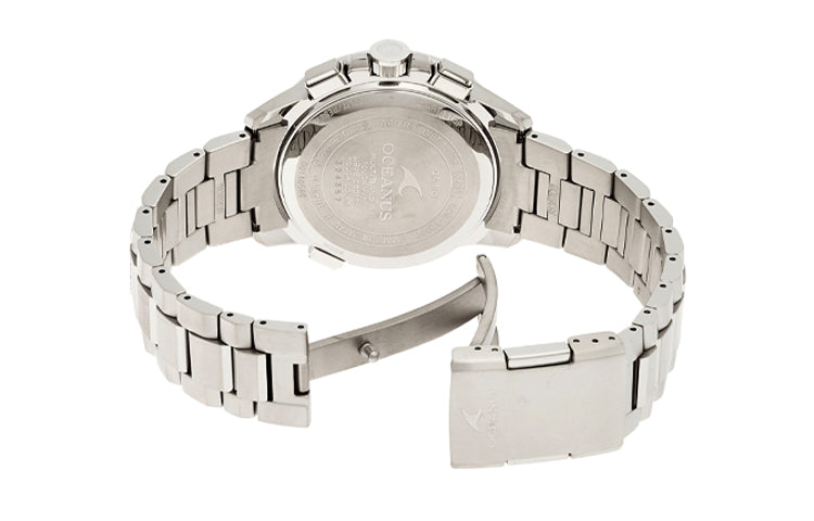 CASIO Sports Solar Powered Stainless Steel Strap White Dial Mens White Analog OCW-T2000-7A