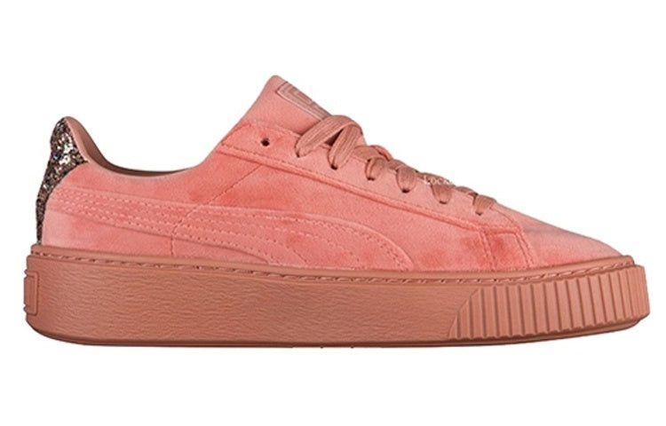 (WMNS) PUMA Basket Platform Velvet 'Gem Heel' 366497-02