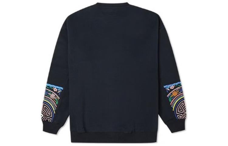 Converse Tapesty Crewneck Sweatshirt Asia Sizing 'Black' 10025058-A03