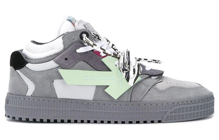 Off-White Off-Court Low Top Sneaker 'Grey White Green' OMIA151F20LEA0010551