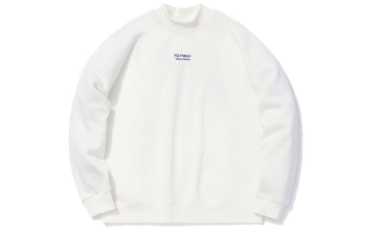 (WMNS) Li-Ning Sports Fashion Series Loose Pullover 'White Blue' AWDQ706-1