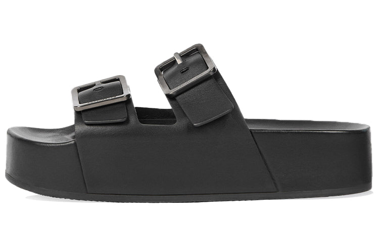 (WMNS) Balenciaga Mallorca Sandals Black 656842WA2M61010