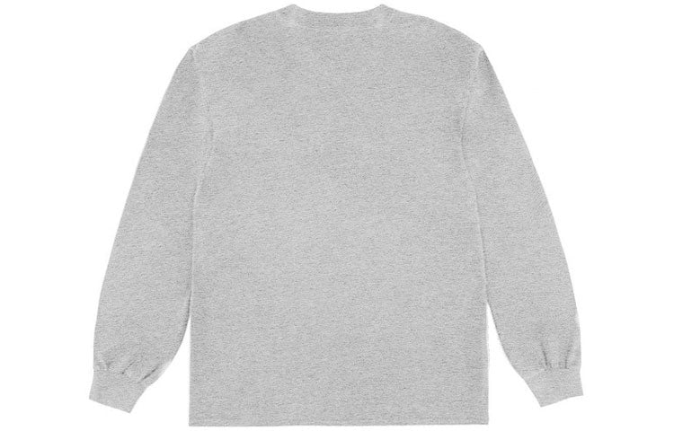 Travis Scott Cactus Jack x McDonald Crossover Chest Alphabet Printing Pattern Long Sleeves Unisex Gray TC-6