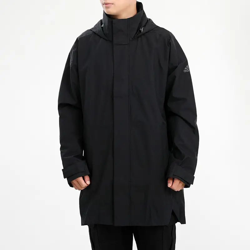 adidas Tech Woven Long Jacket 'Black' H39267