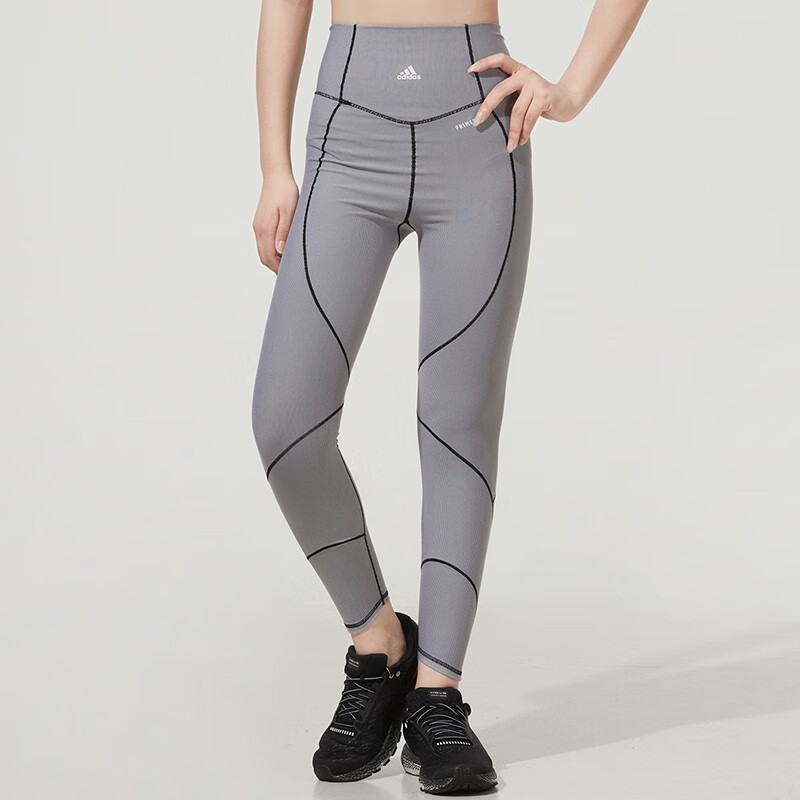 (WMNS) adidas tight fitness pants 'light grey' GR8092