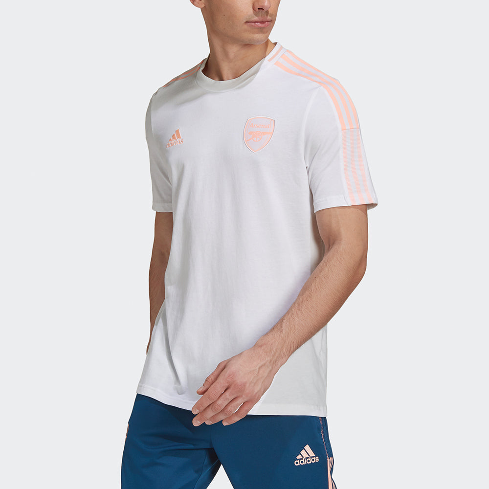 adidas Afc Tee Arsenal Soccer/Football Sports Short Sleeve White GK9397