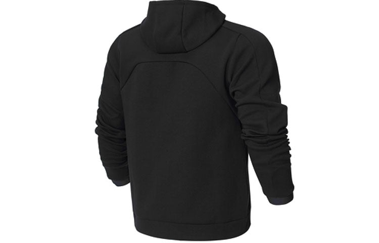 New Balance Logo Sportswear Tech Fleece Windrunner Jacket Asia Sizing 'Black' AMJ21178-BK