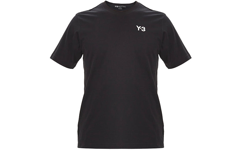 Y-3 Round Neck Pullover Printing Short Sleeve Unisex Black FN5721