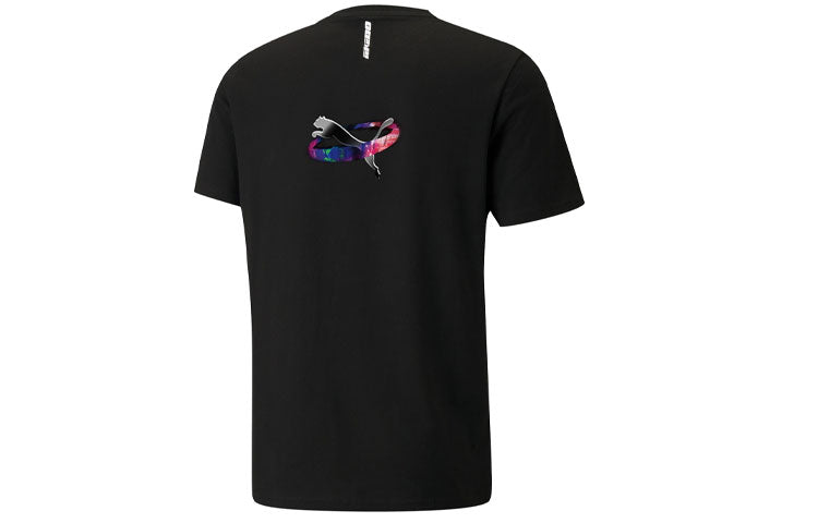 PUMA x RKDO Crossover Printing Round Neck Short Sleeve Black 532742-01