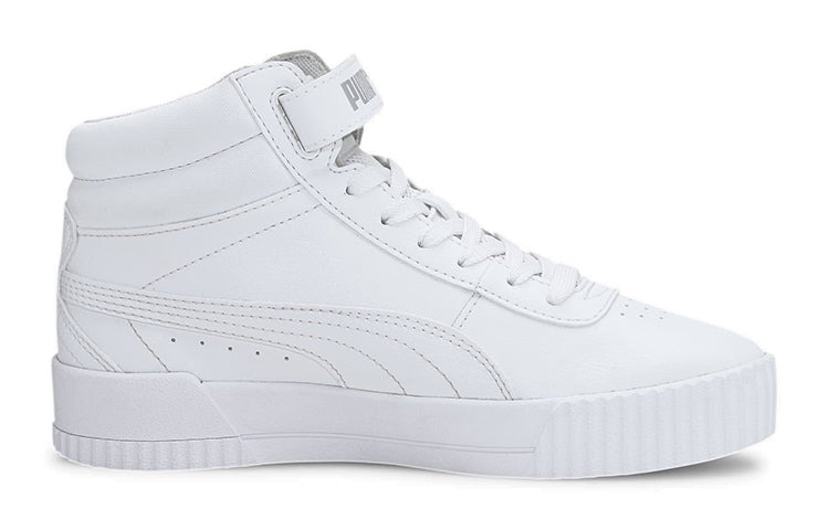 (GS) PUMA Carina Mid Mid-high Board Shoes White 374440-01