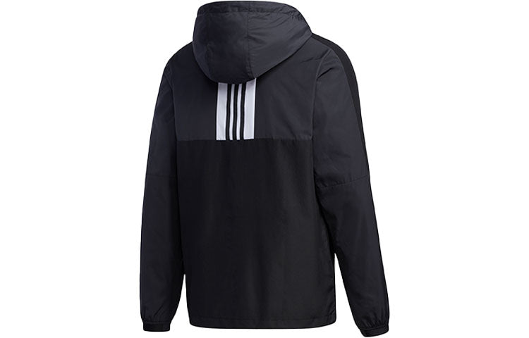 adidas neo MENS Casual Sport Hooded Jacket Black GJ8953