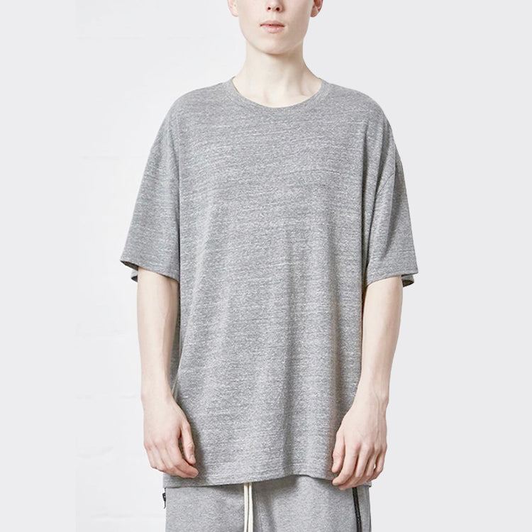 Fear of God Essentials Boxy Tee Solid Color Short Sleeve Unisex Gray FOGCLCS-GR-01