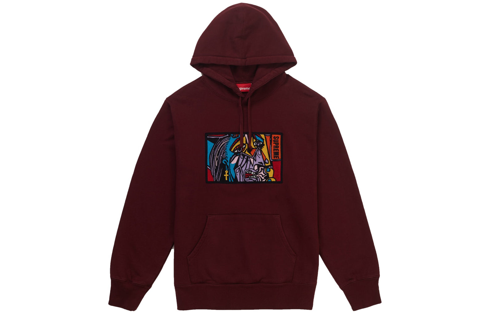 Supreme FW18 Chainstitch Hooded Sweatshirt Burgundy SUP-FW18-940