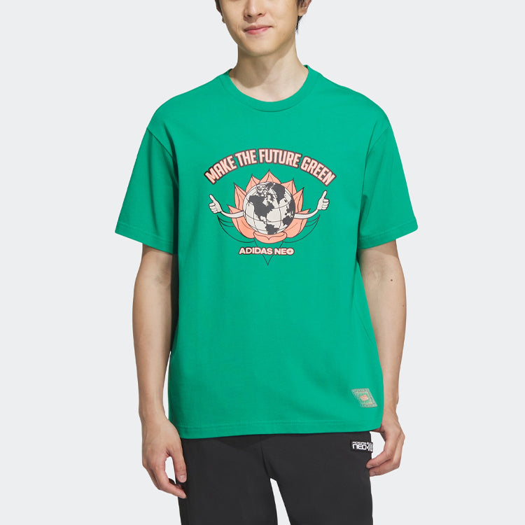 adidas Neo City Escape T-Shirts Asia Sizing 'Green' IA6849