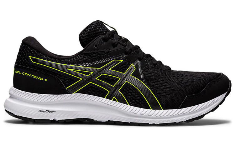 ASICS Gel-Contend 7 4E Wide 'Black Hazard Green' 1011B039-003