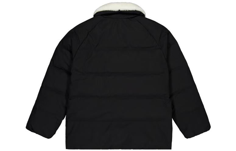 (WMNS) New Balance Warm Heavy Puffer Coat Asia Sizing 'Black White' NPD4E122-BK