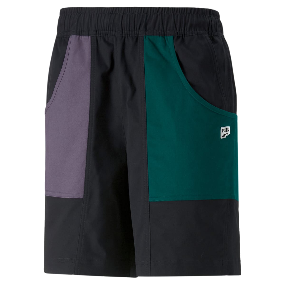 PUMA Downtown Shorts 'Black Green Purple' 535674-51