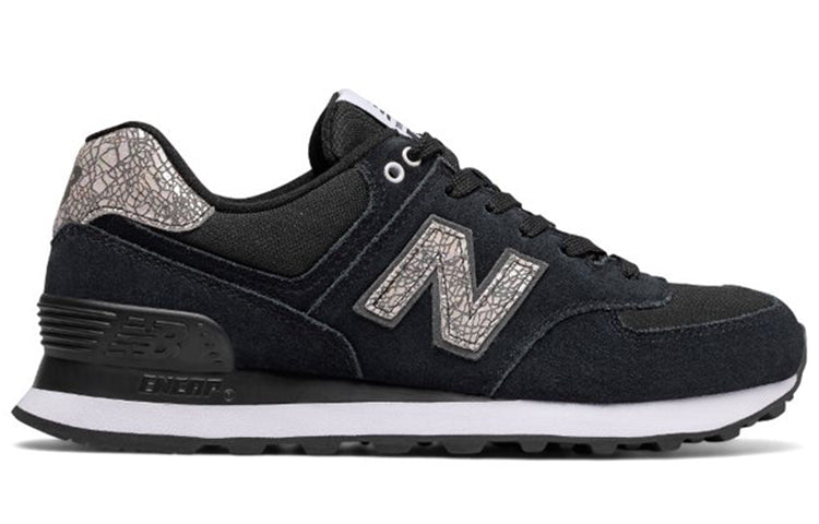 (WMNS) New Balance 574 Series Sneakers Black/Blue WL574CIE