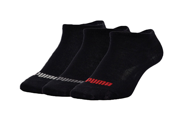 PUMA Logo Lingerie Socks 'Black Red White Grey' 907131-02