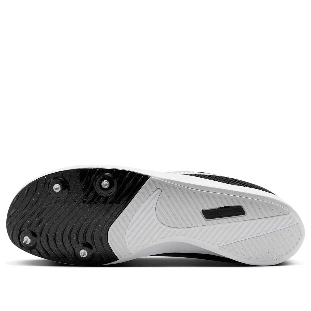 Nike Air Zoom Rival Distance Spikes 'Black Metallic Silver' FZ9653-001