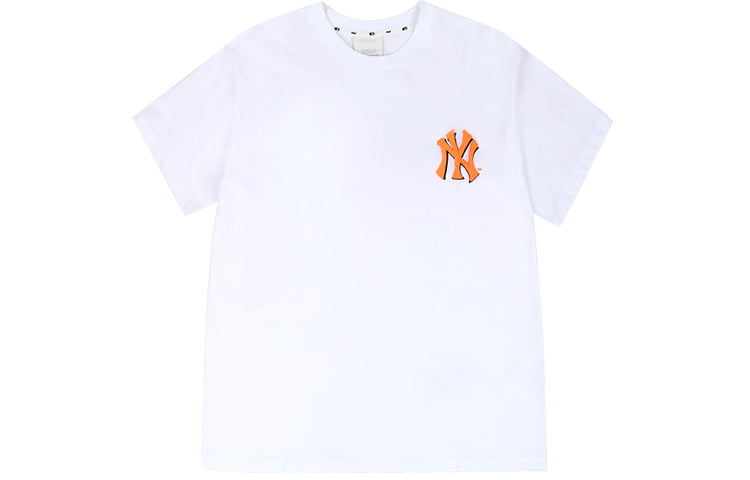 MLB New York Yankees Round Neck Short Sleeve Unisex White 31TS06031-50W