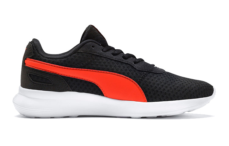 (GS) PUMA ST Activate Sports Running Shoes Black/Red/White 369069-07