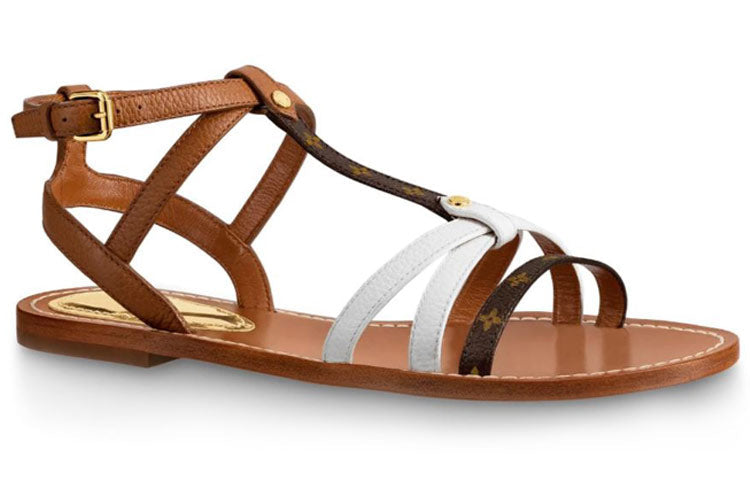 (WMNS)  LOUIS VUITTON shoes Sports sandals 'Brown White' 1A65VQ