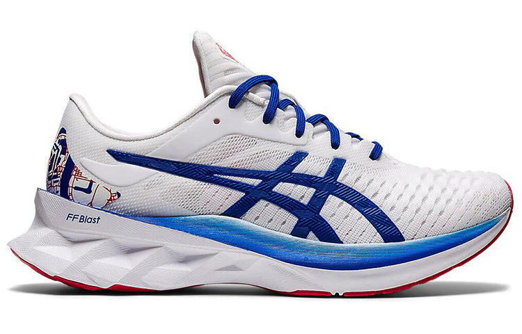 (WMNS) ASICS Novablast 'White Blue Red' 1012A981-100