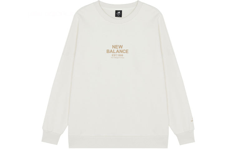 New Balance 3D Logo Printing Round Neck Sports White AMT14318-NMC
