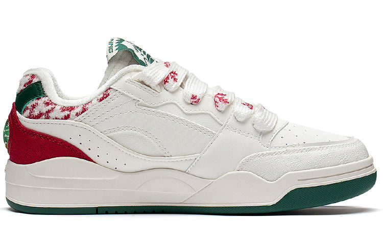(WMNS) Li-Ning Moon White 'White Red Green' AGCS427-8