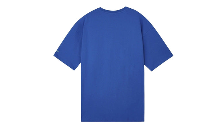 New Balance Keep Running Athletics Village Short Sleeve T-Shirt MenAsia Sizing 's Blue AMT03320-CO