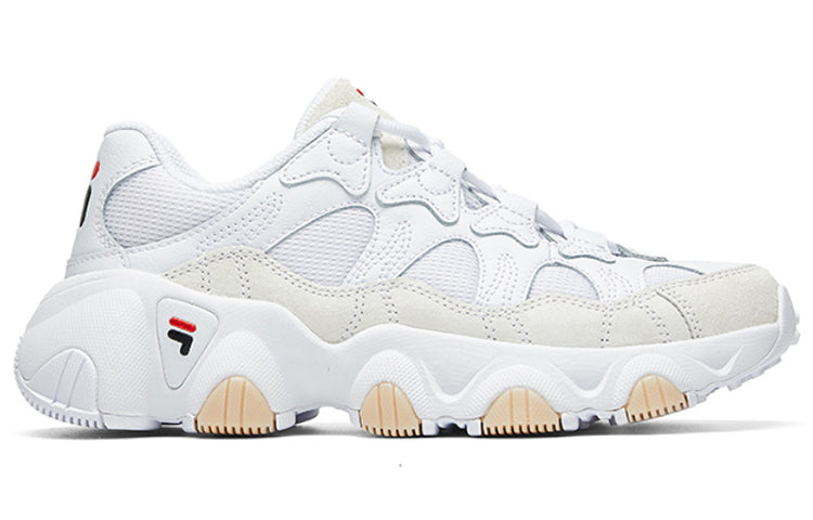 (WMNS) FILA Jagger retro running shoe White F12W011412FWT