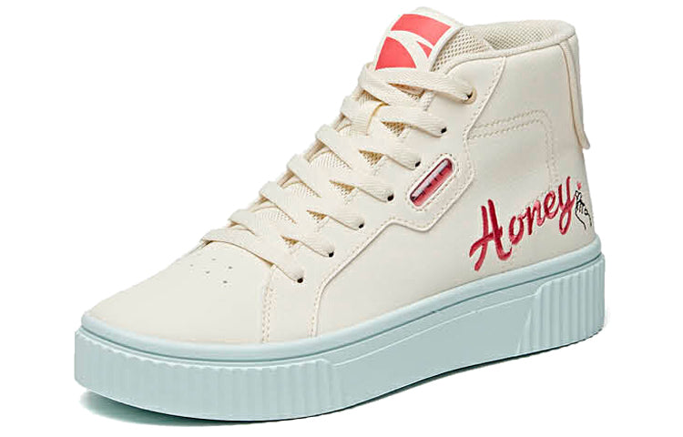(WMNS) ANTA High Top Canvas Shoes 'Honey' 122018065-2