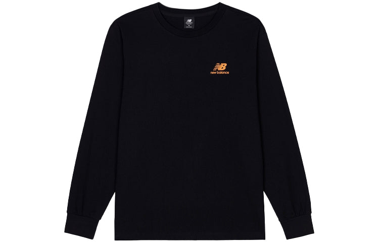 New Balance Logo Printing Sweatshirt Asia Sizing 'Black' AMT13351-BK