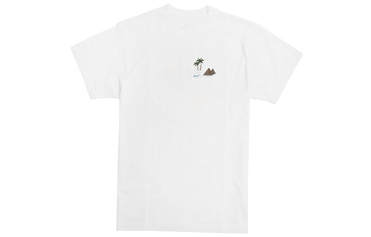 Nike SB Back Skateboard Round Neck Short Sleeve White DD8914-100