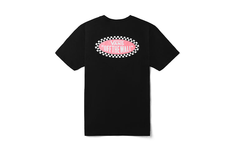 (WMNS) Vans Athleisure Casual Sports Short Sleeve Black VN0A4MNABLK1