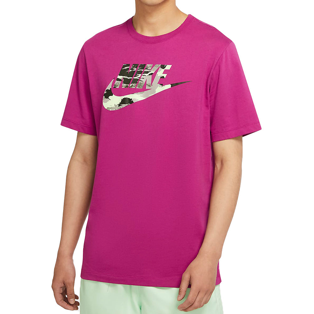 Nike Mens T-Shirt Logo Camouflage Purple CU8914-564