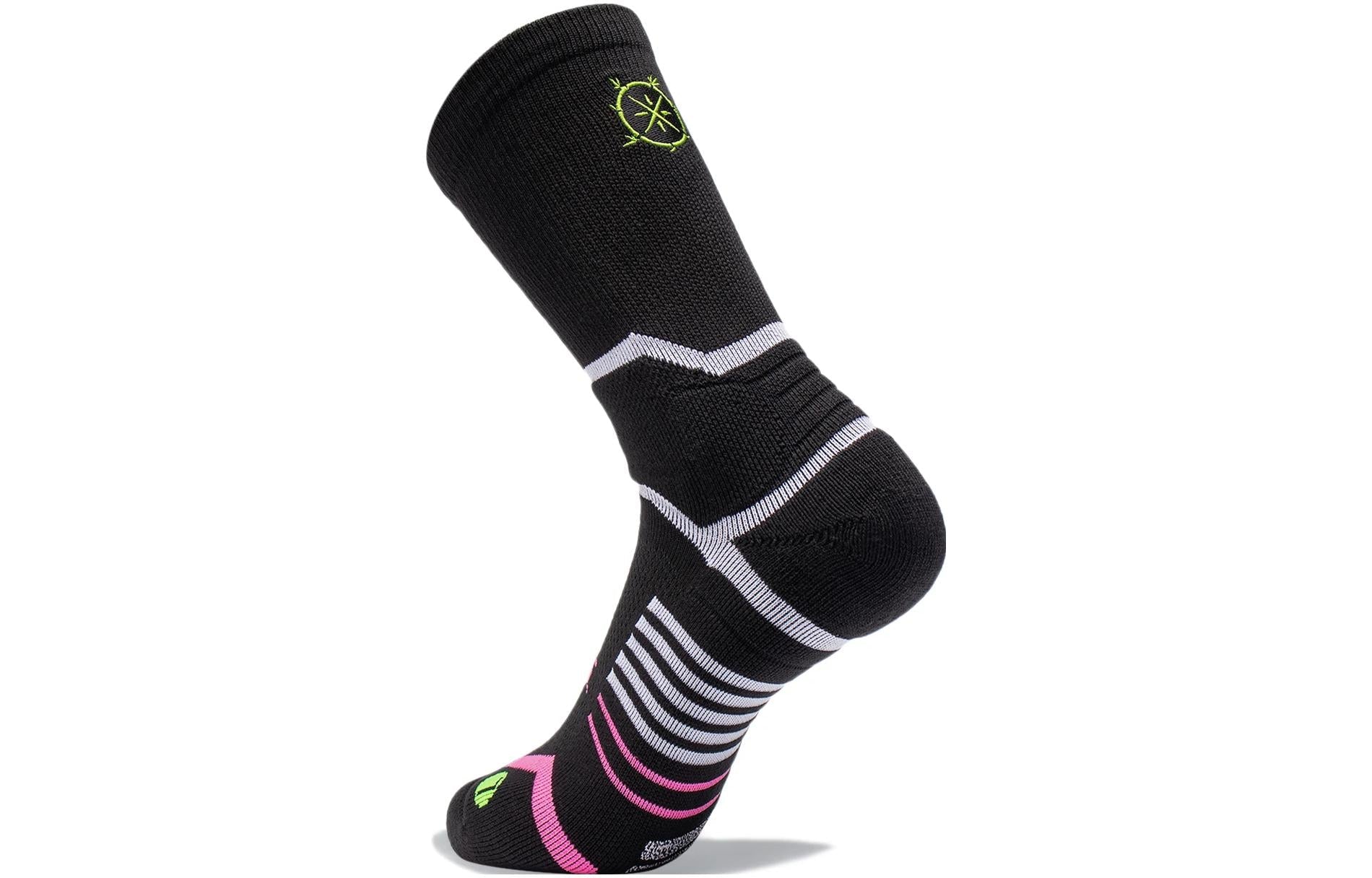 Li-Ning Way Of Wade Mid Cut Basketball Socks 'Black' AWLT063-3