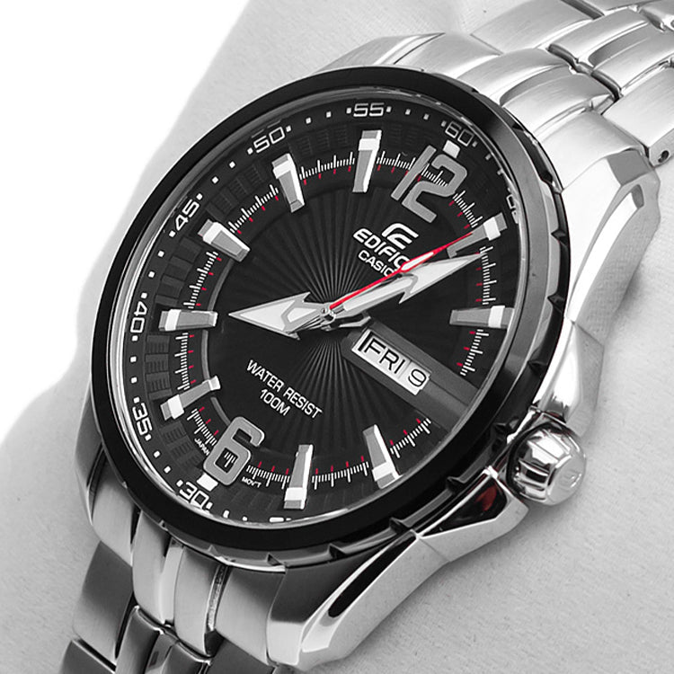 Casio Edifice Analog Watch 'Silver Black' EF-131D-1A1V