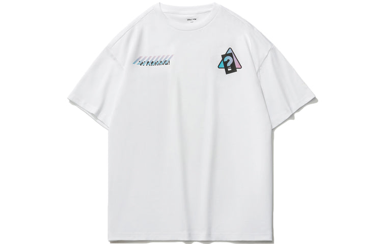 (WMNS) Li-Ning x Disney Crossover Sports Fashion Series Tee 'White Multi' AHSR586-1